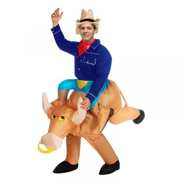 Cow Bull Ride On Inflatable Costume
