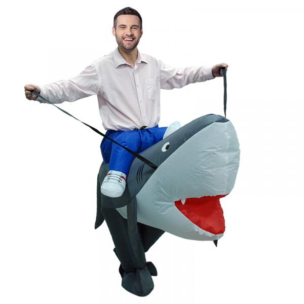 Shark Carry Me Ride on Inflatable Costume