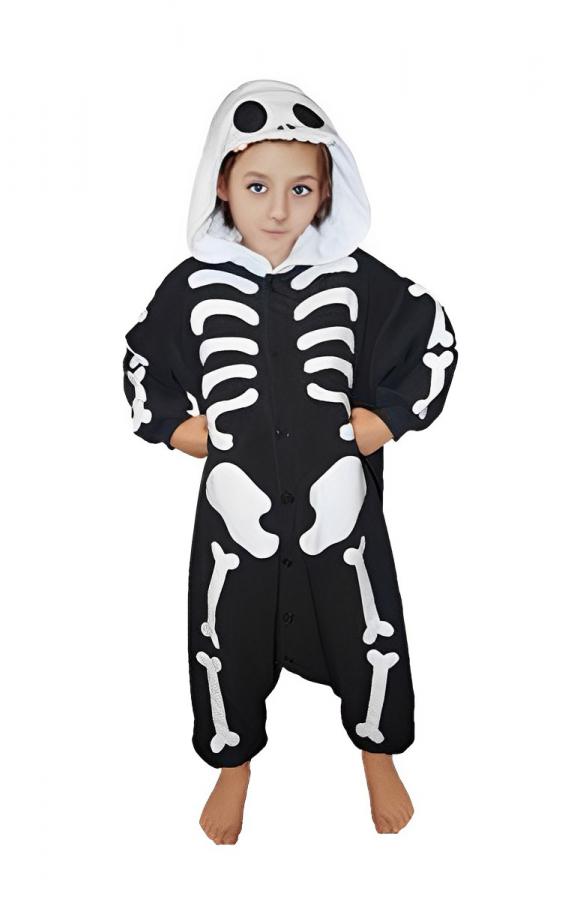 Skeleton Kid Onesie | Halloween Best Skull Costume