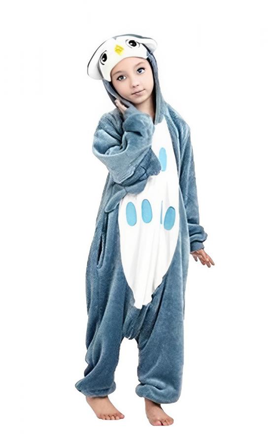 KCM Kid Onesie Owl - Children's Animal Costume Pajamas