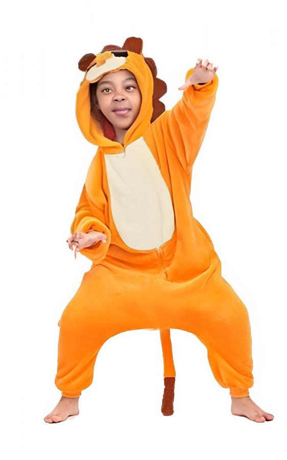 KCM Kid Onesie Lion - Children's Animal Costume Pajamas