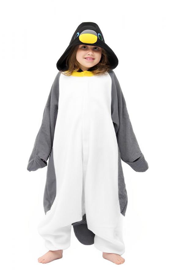 Grey Penguin Kid Onesie