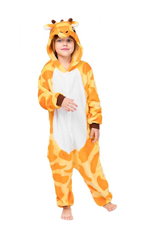 KCM Kid Onesie Giraffe - Children's Animal Costume Pajamas