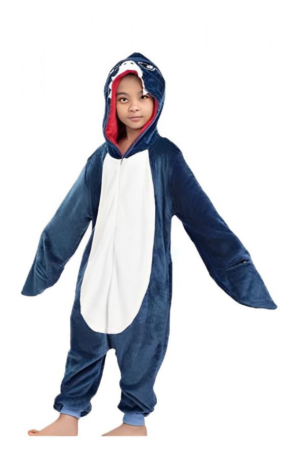KCM Kid Onesie Shark - Children's Animal Costume Pajamas