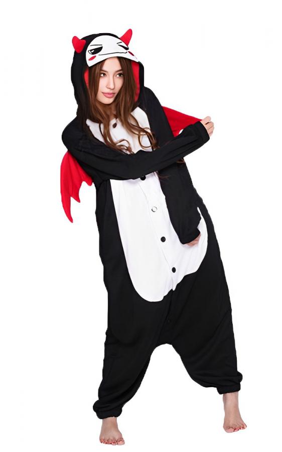 KCM Devil Onesie - Adult Halloween Costume Pajamas