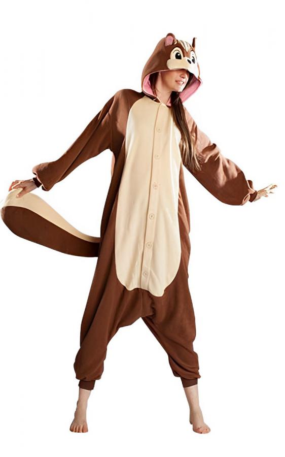 KCM Kid Onesie Chipmunk - Children's Animal Costume Pajamas