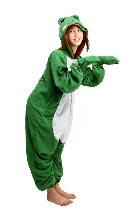 Frog Onesie | Green cozy costume