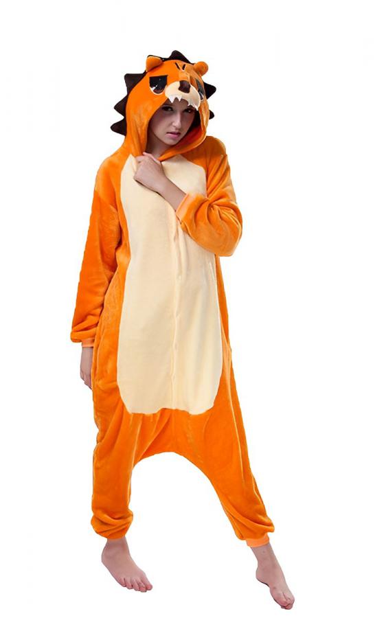 KCM Onesie Lion | Soft and Comfy Animal Onesie for Adults