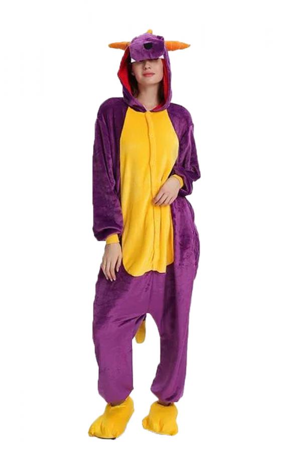 Purple Dinosaur Onesie - Fun and Cozy | Perfect for Parties & Express Shipping in Australia